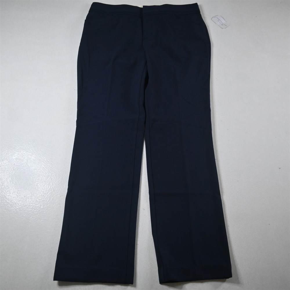 NEW CJ Banks 6 Navy Blue Mid Rise Bootcut Dress Trouser‎ Womens Pants